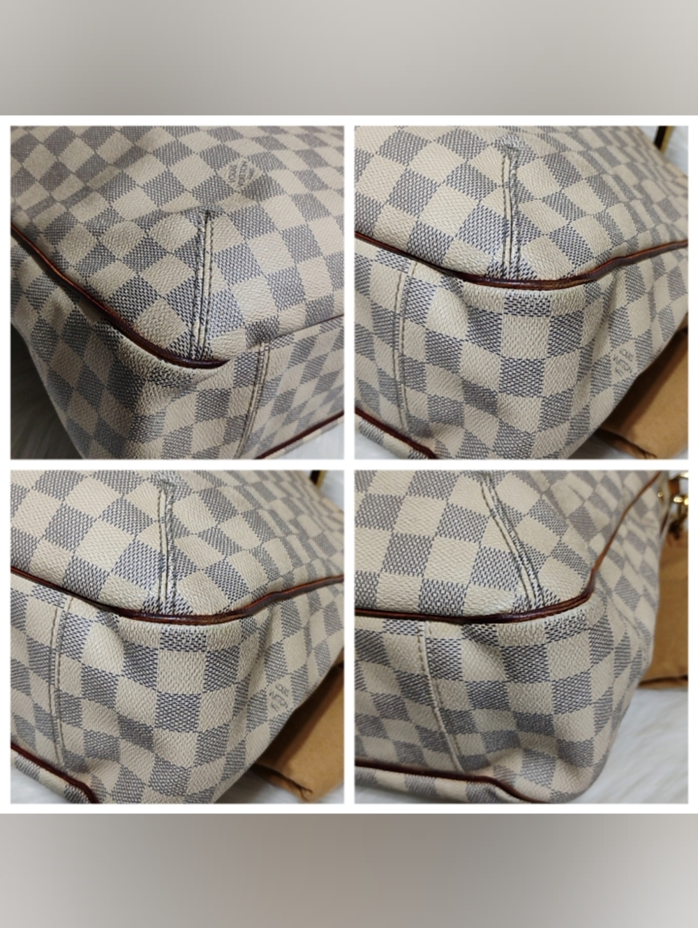 SALE! Louis Vuitton Damier Azur Sophie 2/Way Shoulder Bag W/DB & Strap - Picture 7 of 16